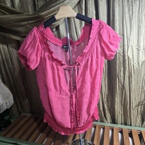 Bebe Pink Top